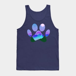 Mountain Paw Print Tank Top